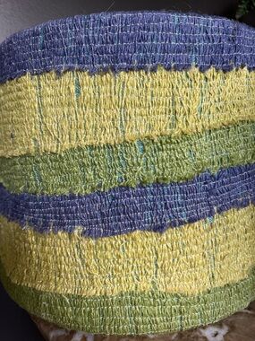 Anthropologie Woven Striped Lamp Shades